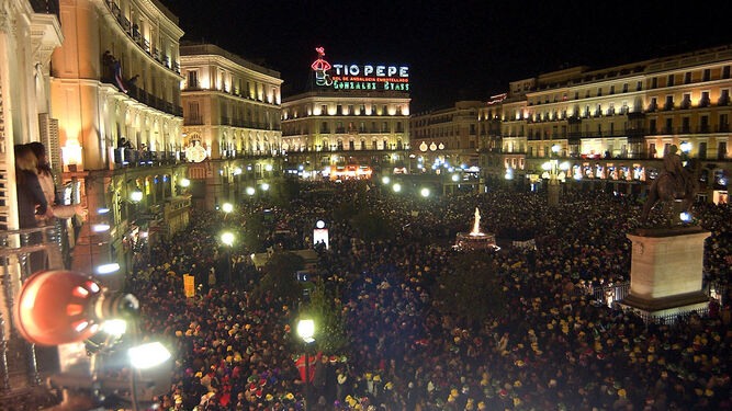 Imagen de archivo de la Puerta del Sol en Fin de Año