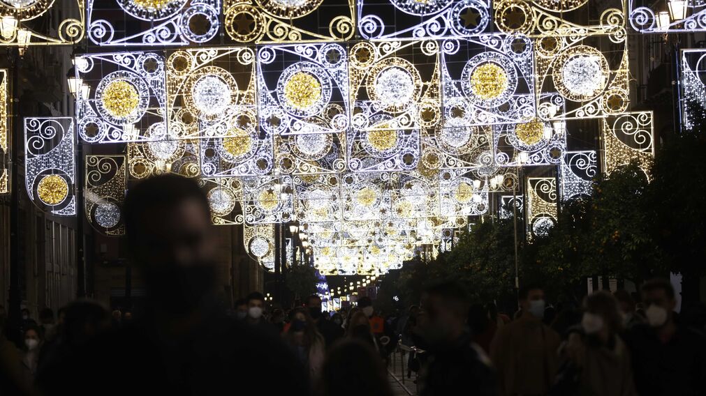Las im&aacute;genes del encendido de las luces de navidad en el centro de Sevilla