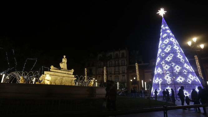 Las im&aacute;genes del encendido de las luces de navidad en el centro de Sevilla