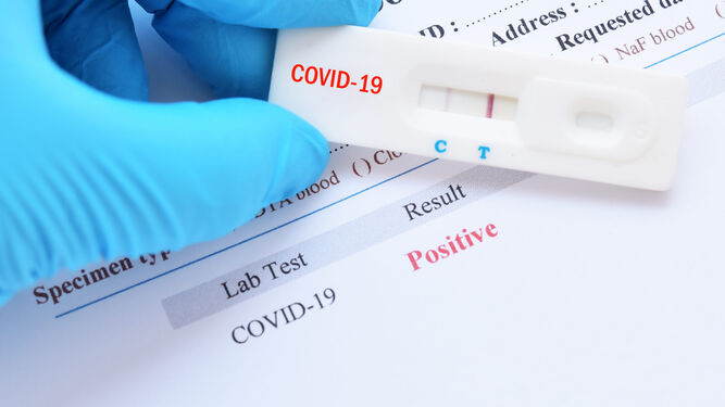 Test rápido de anticuerpos del coronavirus.