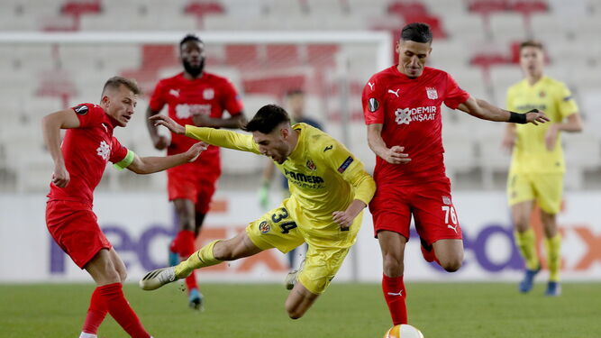 Imagen del Sivasspor-Villarreal de la pasada semana.