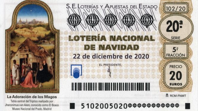 'La Adoración de los Magos', la obra de El Bosco que da color a los décimos de la Lotería de Navidad 2020
