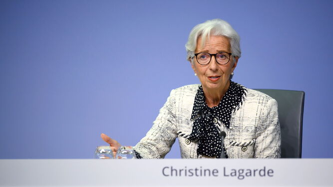 La presidenta del Banco Central Europeo, Christine Lagarde, en una comparcencia a finales de octubre.