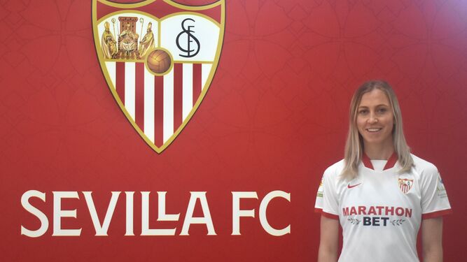 La imagen de la internacional sueca Julia Karlernäs facilitada por el Sevilla.