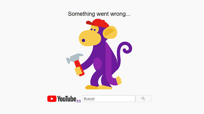 Mensaje de error de YouTube.