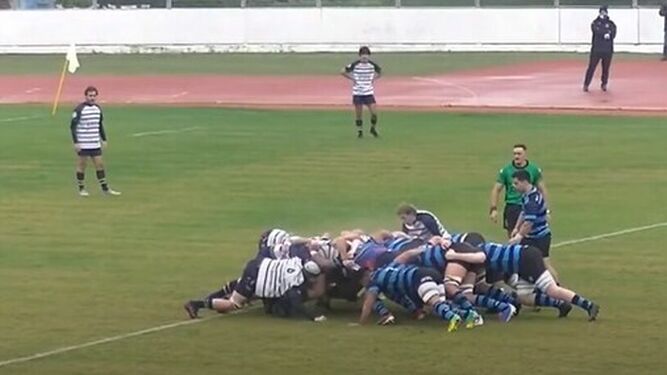 Una imagen de un partido del Rugby Mairena.