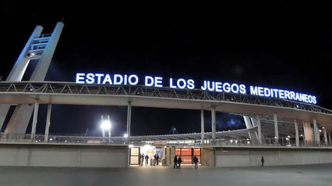 Perspectiva exterior del recinto que acogerá el Almería-Sevilla.