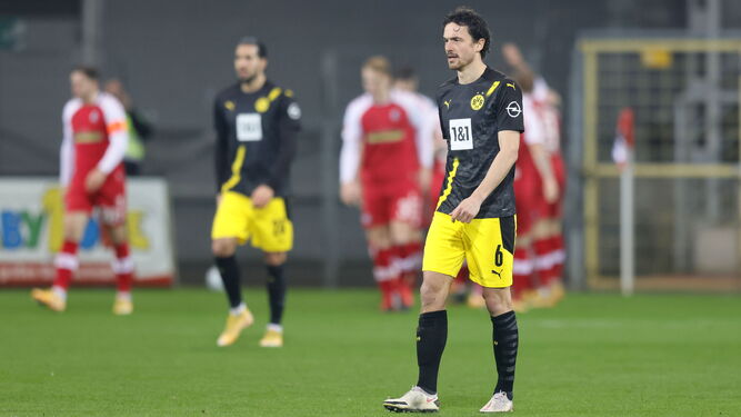 Delaney, cariacontecido en un partido del Dortmund con el Friburgo.