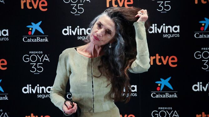 Ángela Molina, este lunes, en el encuentro celebrado en la Academia de Cine.