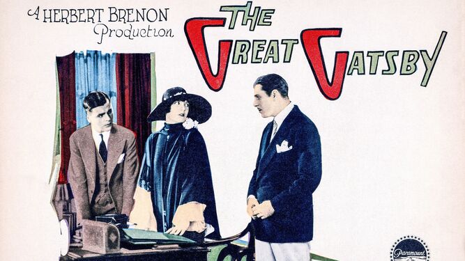 Un cartel de la versión de 'El gran Gatsby' que dirigió Herbert Brenon en 1926.