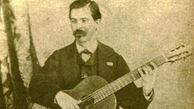 El guitarrista almeriense Julián Arcas (1832-1882).