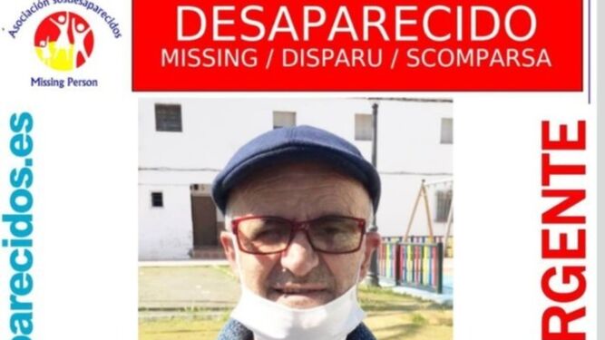 Piden ayuda para encontrar a un hombre desaparecido en Las Cabezas
