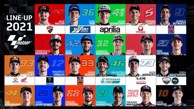 Estos son los pilotos favoritos para ganar el campeonato de MotoGP