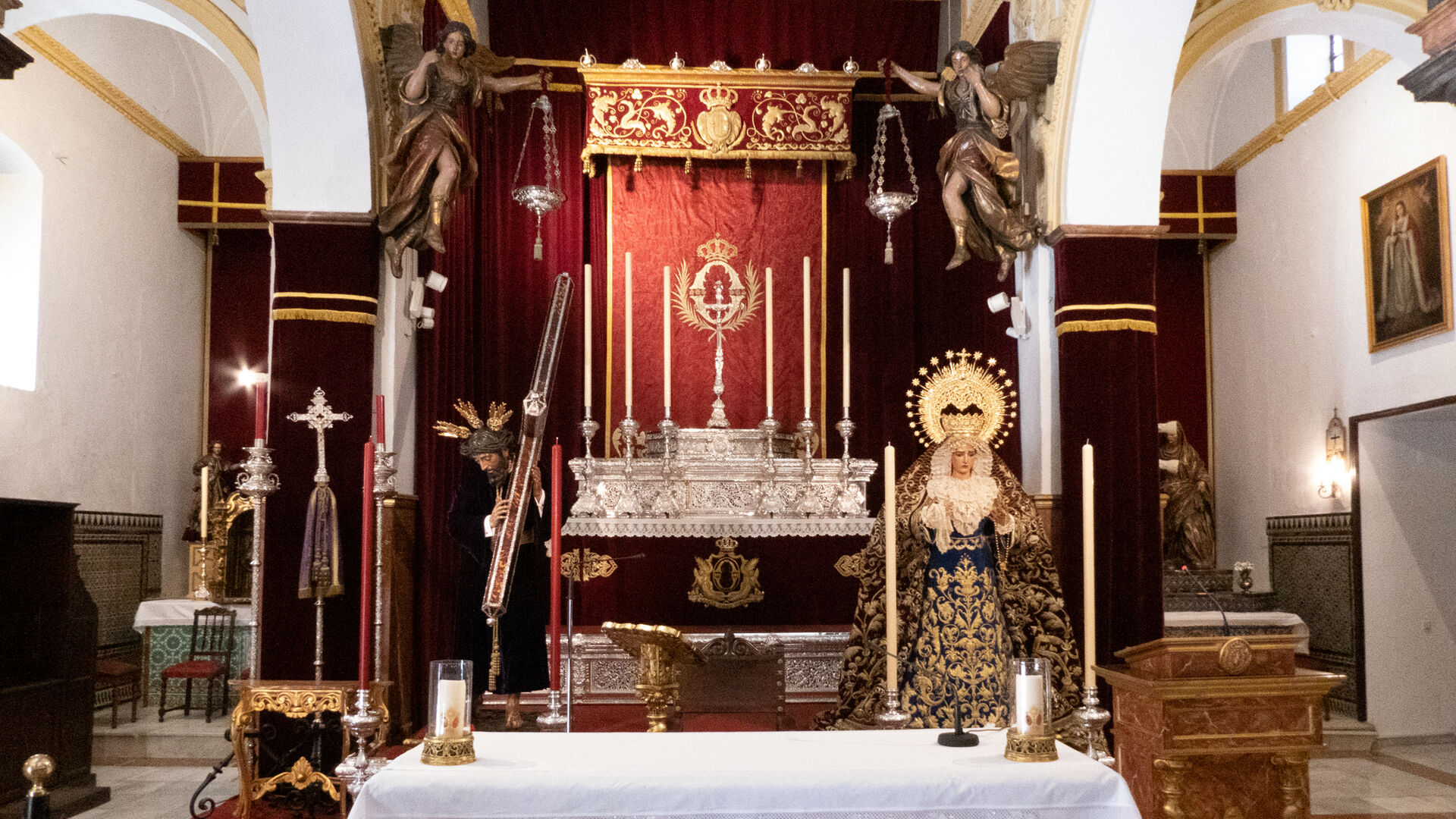 Altar extraordinario para Semana Santa de la Hermandad de la O