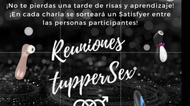 La cartelería del Ayuntamiento de Los Molares sobre las charlas de educación sextual con sorteo de un 'satisfyer'.