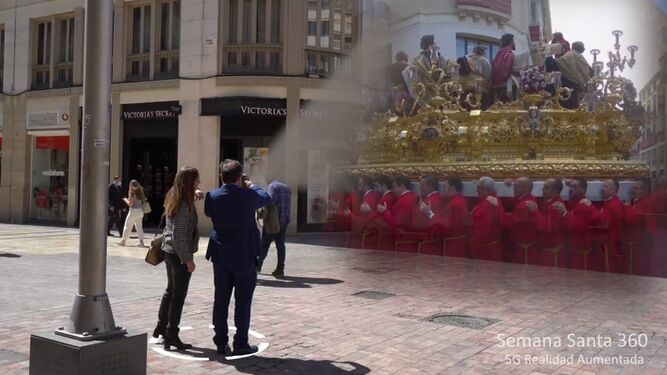 La realidad aumentada y el 5G llevan los pasos a las calles de Málaga.