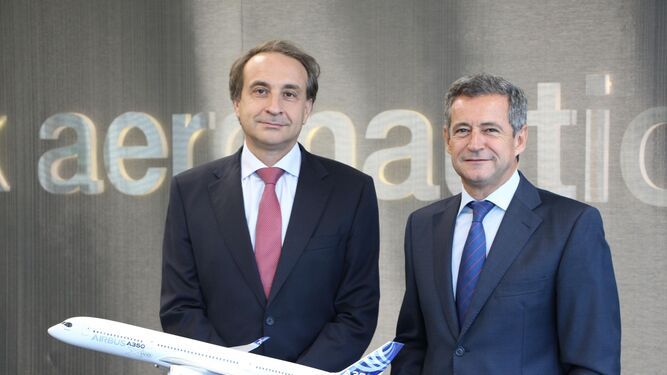 Los fundadores y CEO de Aertec  Solutions, Vicente Padilla y Antonio Gómez-Guillamón.