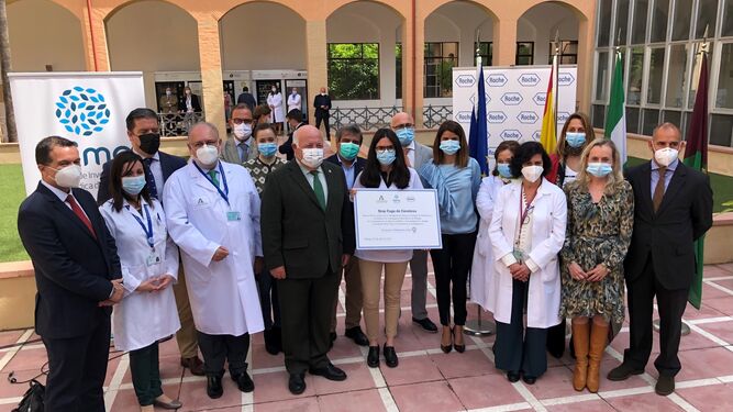El acto de entrega de esta beca, valorada en 60.000 euros, tuvo lugar en el Hospital Civil de Málaga.