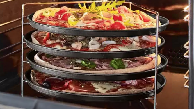Pizzas elaboradas en el molde de pizzas de Lidl