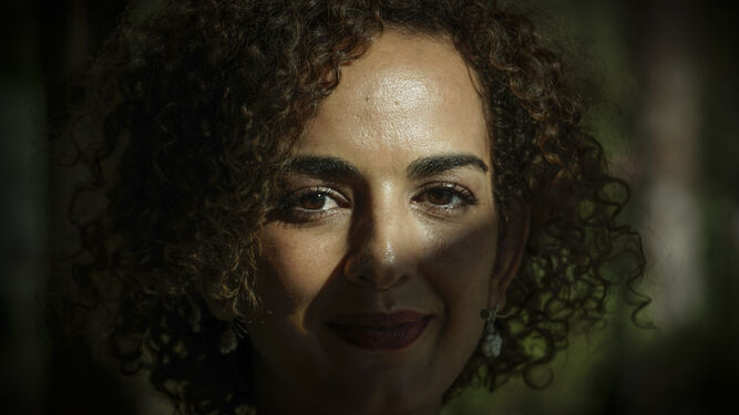 Leila Slimani (Rabat, 1981), el jueves en la Fundación Tres Culturas de Sevilla.