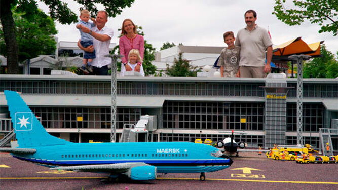 Un aeropuerto de piezas de Lego en la ciudad de Billund.