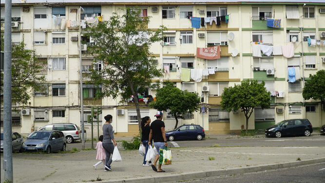 Bloques de viviendas en el barrio de Las Cadelarias, de la capital.