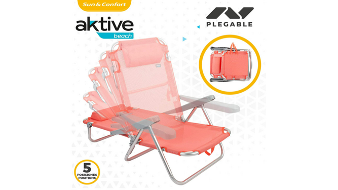 Esta silla de playa multiposición es cómoda, bonita y barata ¡y por eso triunfa!
