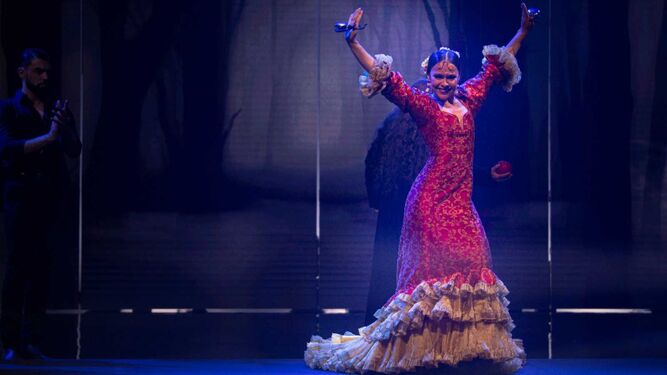 Un momento de la actuación de Macarena Ramírez en la segunda semifinal del concurso.