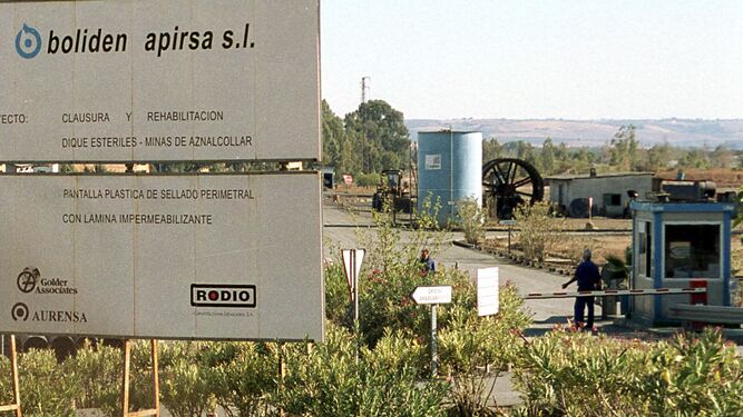 Instalaciones de la compañía Boliden en Aznalcóllar en el año 2000.