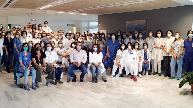 Equipo multidisciplinar de profesionales del servicio de Ginecología y Obstetricia del Hospital Universitario de Valme.