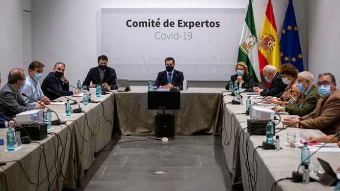 El comité de expertos , en una reunión anterior.