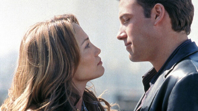 Jennifer y Ben Affleck, en una secuencia de la película en la que se conocieron en 2003.