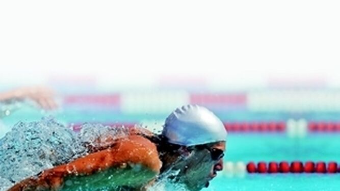 Nadador en competición.