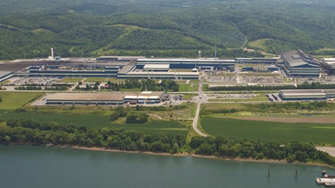 Vista general de la factoría de Acerinox  en Kentucky.