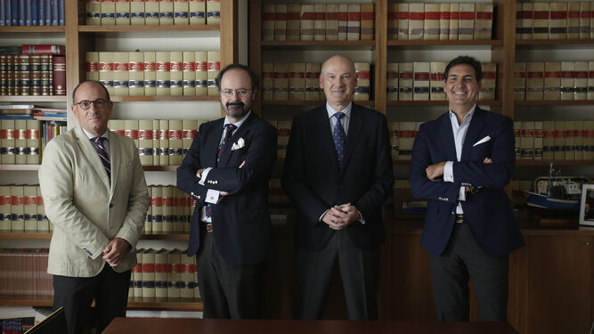 De izquierda a derecha, Simón Fernández Rebollo, Juan Carlos Alférez, Alfonso Martínez del Hoyo y Manuel Pérez Cuajares.