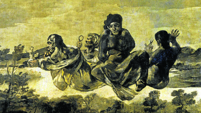 'Átropos' o 'Las Parcas' es otra de las 'Pinturas negras' con las que Goya decoró los muros de la Quinta del Sordo.