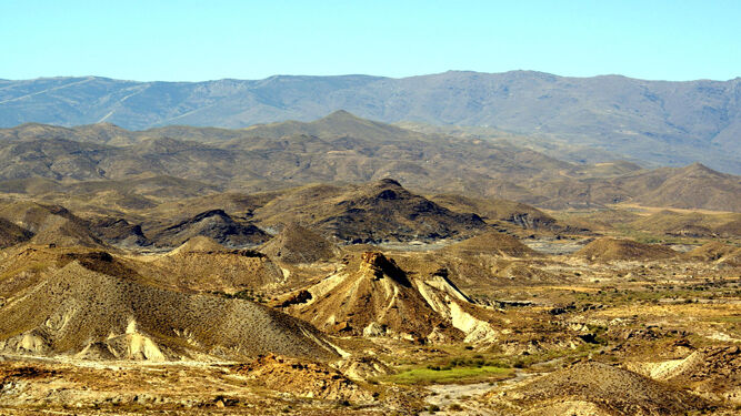 Vista del desierto de Tabernas.