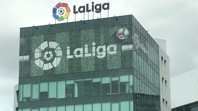 Una imagen de la sede de LaLiga.