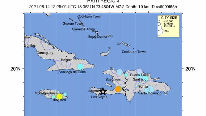 Un potente terremoto de 7,2 grados sacude Haití