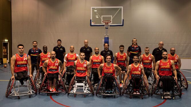 La selección española de baloncesto en silla de ruedas que competirá en los Juegos Paralímpicos de Tokio.