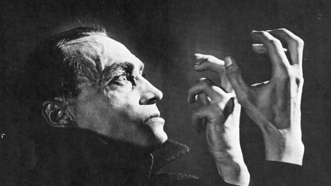 Conrad Veidt en una escena de 'Las manos de Orlac' (Robert Wiene, 1924).