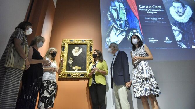 Presentación de la muestra junto al cuadro de El Greco que dialogará con Picasso.