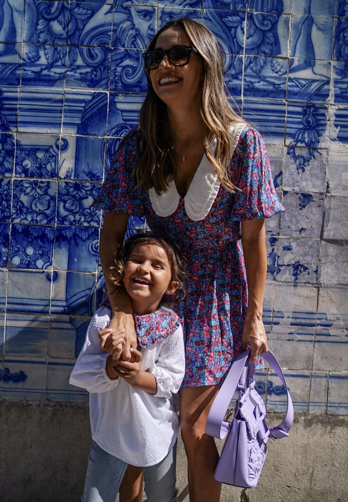 Verónica Díaz (JustCoco) encuentra en el look floral para combinar entre madres e hijas