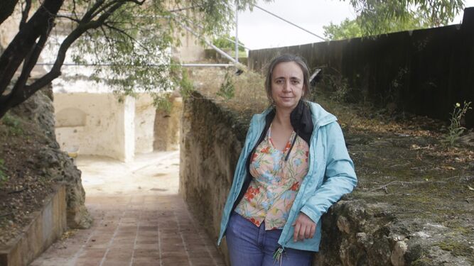La arqueóloga Ana Gómez, en la Casa Bonsor de Mairena del Alcor.