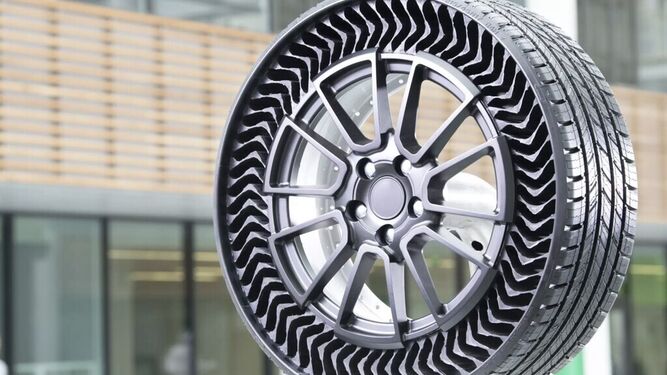 Imagen de Michelin Uptis, la primera rueda sin aire y a prueba de pinchazos del mercado