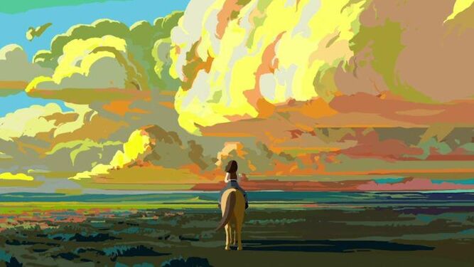 El paisaje soñado del western en 'Calamity'.