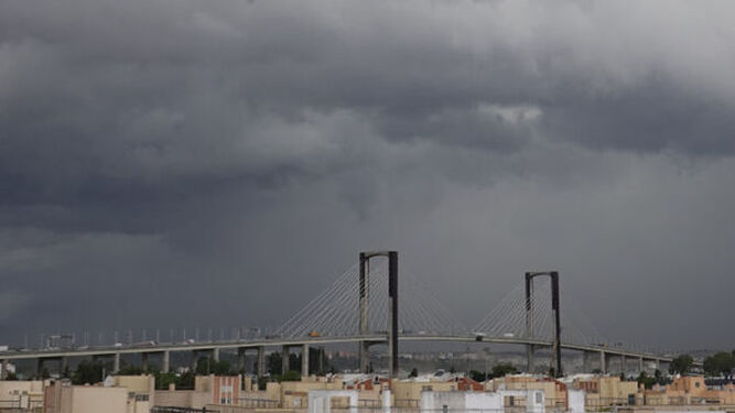 Una tormenta llegando a Sevilla