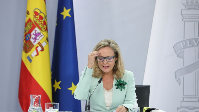 La vicepresidenta primera y ministra de Asuntos Económicos y Transformación Digital, Nadia  Calviño.