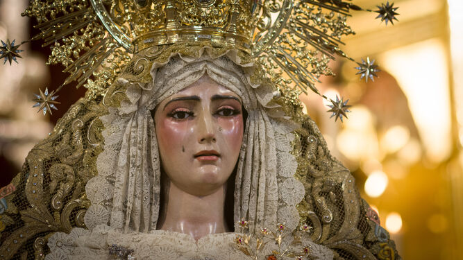 La Virgen de las Mercedes de Santa Genoveva el pasado Lunes Santo
