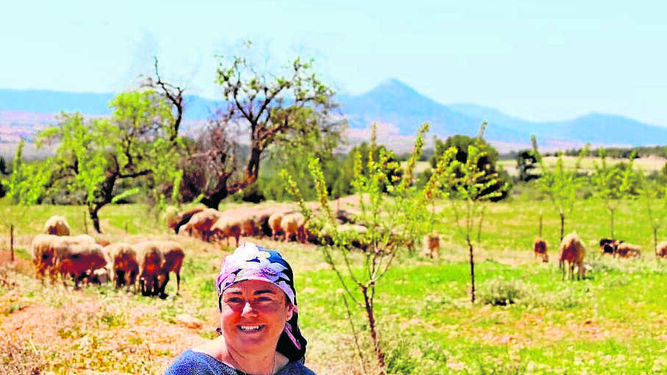 Las ovejas de Santiaga Sánchez tienen la certificación ecológica.